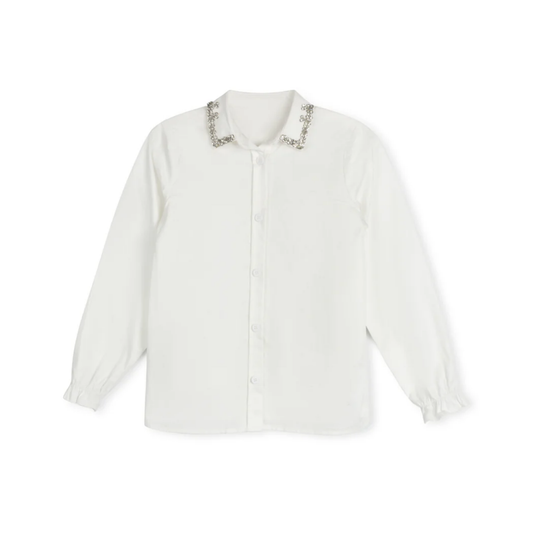Mallory and Merlot  Nora Stone Embellished Shirt