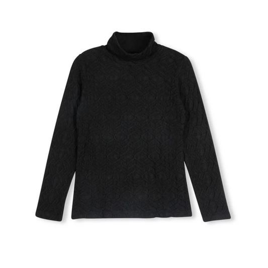 Mallory and Merlot  Stretch Chevron Turtleneck