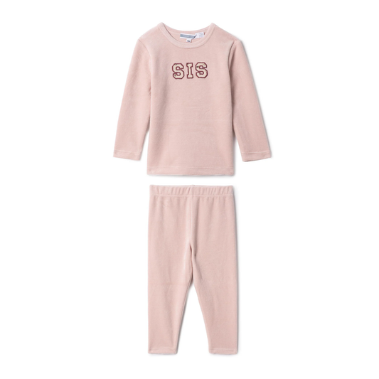 Whipped Cocoa  Bro And Sis Cotton Velour 2 Pcs