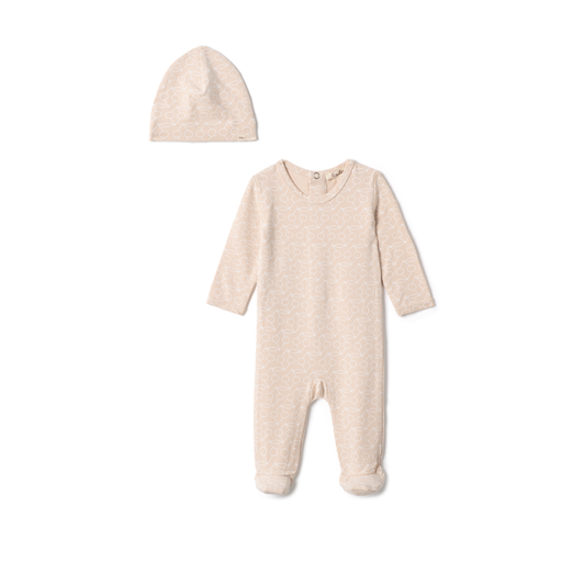 Lola Velour Romper Set With Cherry Print
