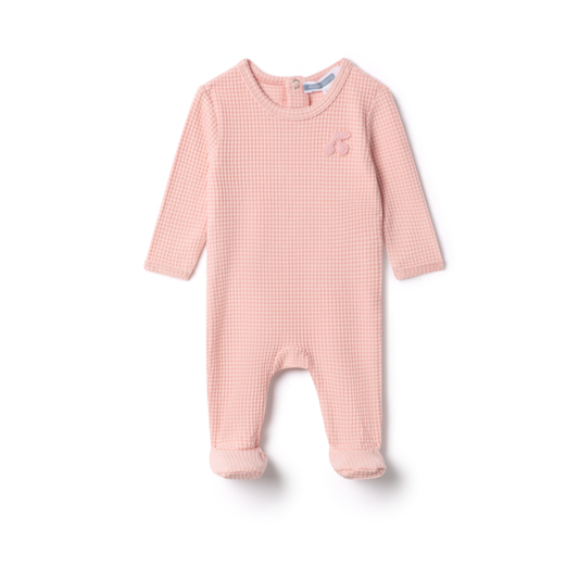 Whipped Cocoa  Stripped Cherry Footie