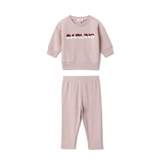 Lux Regular Baby French Fleece Darling Charming 2pc Set
