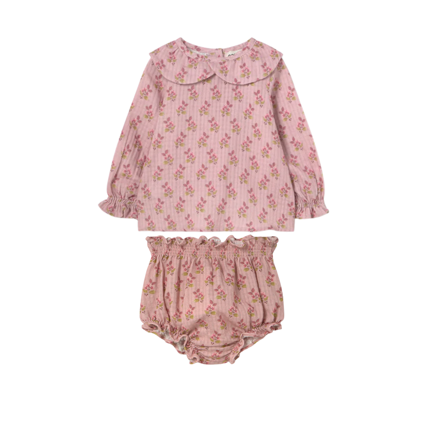 Cozmo Bloom Textured Cotton Blouse Set