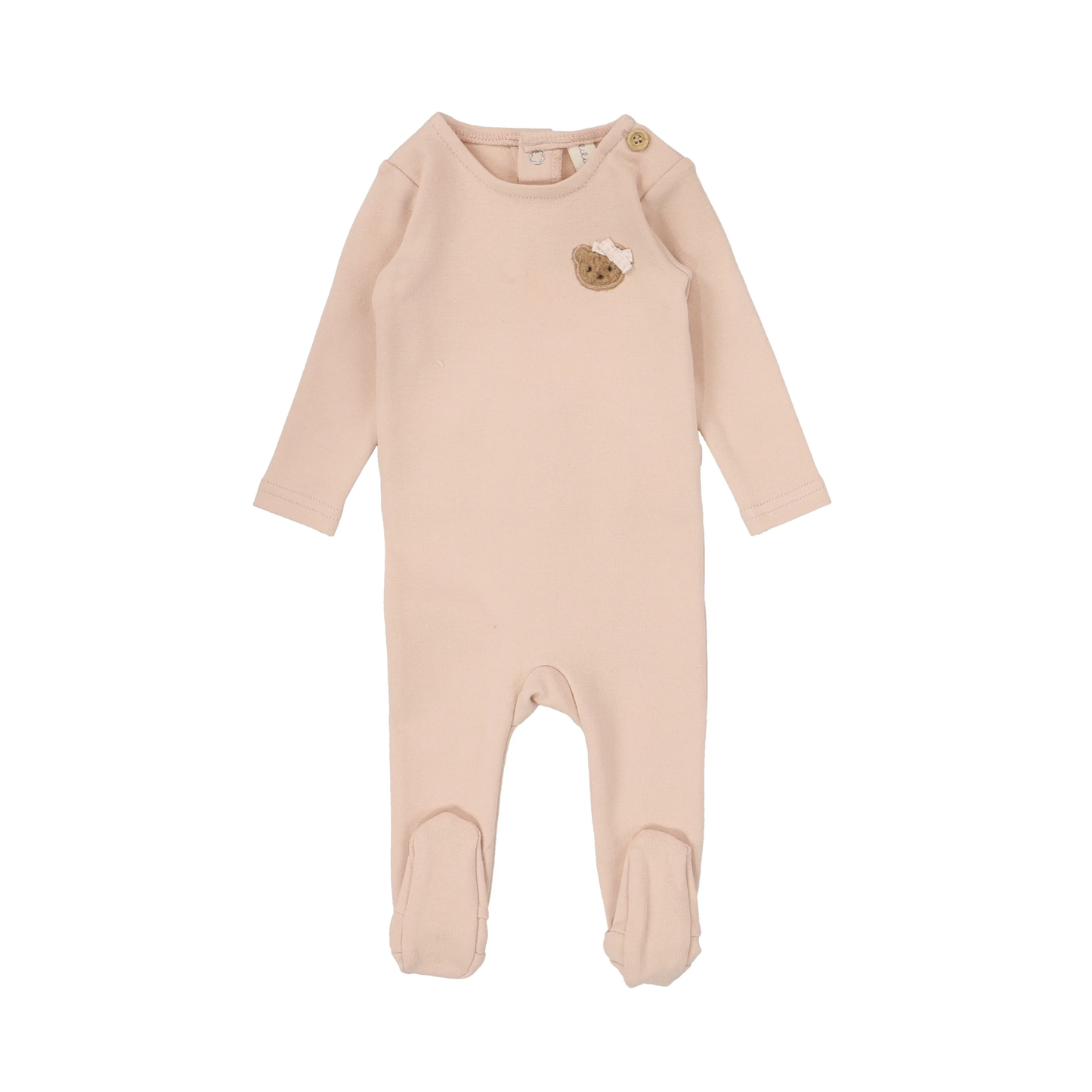 Lilette Bear Applique Footie
