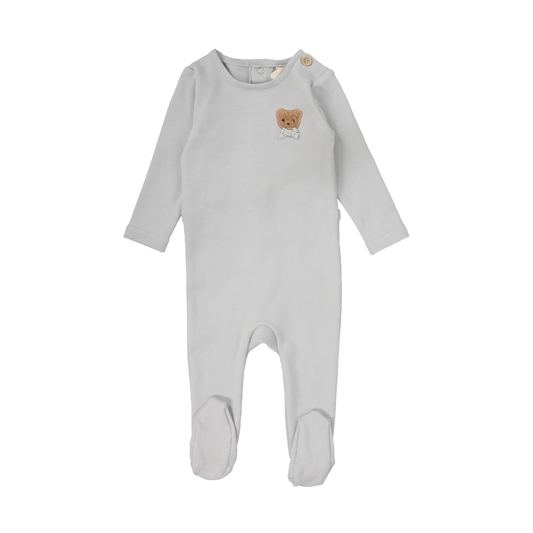 Lilette Bear Applique Footie