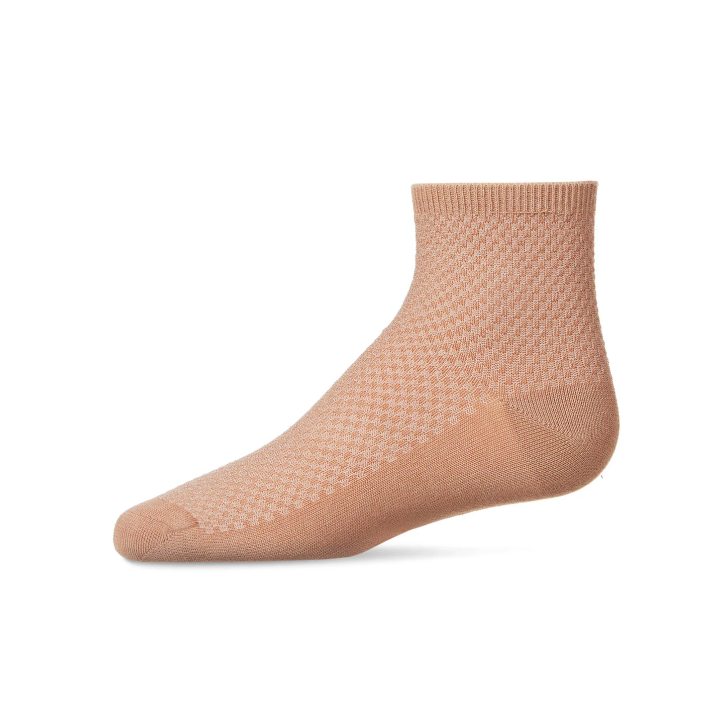 Memoi Girls Pique Stitch Anklet Socks