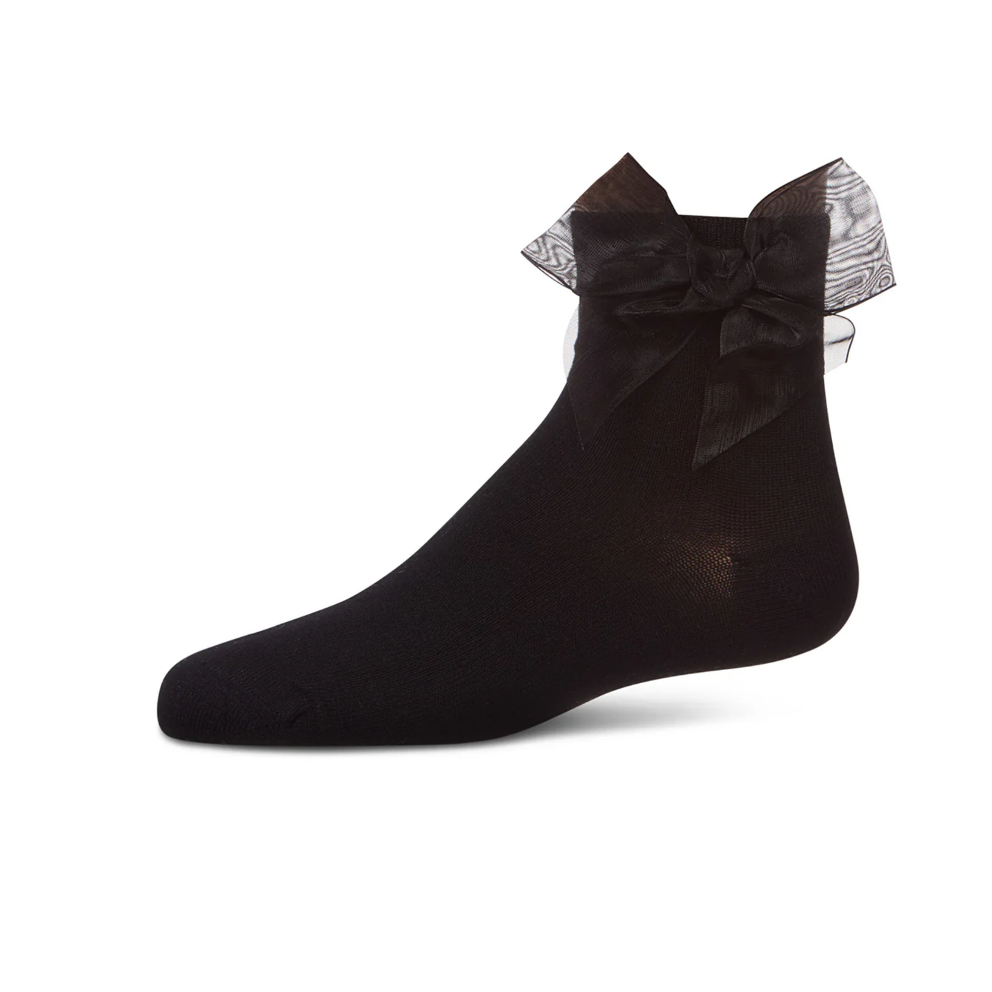 Memoi Girls Tulle Bow Anklet Socks - Mkf-1009