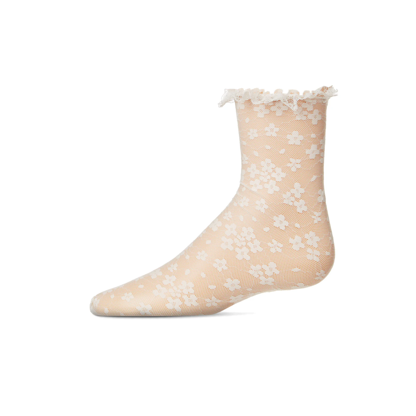 Memoi Girls Lace Anklet Socks - Mkf-1011
