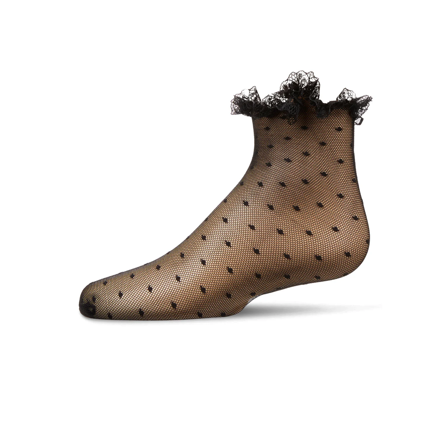 Memoi Lace Dot Anklet - MKF-1013