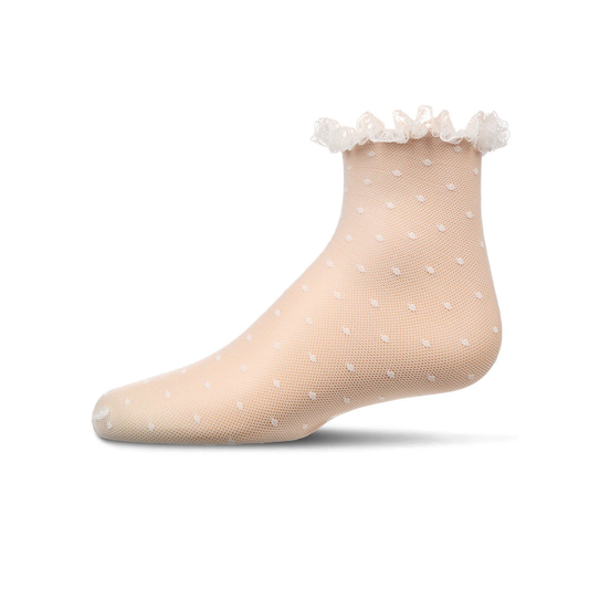 Memoi Lace Dot Anklet - MKF-1013