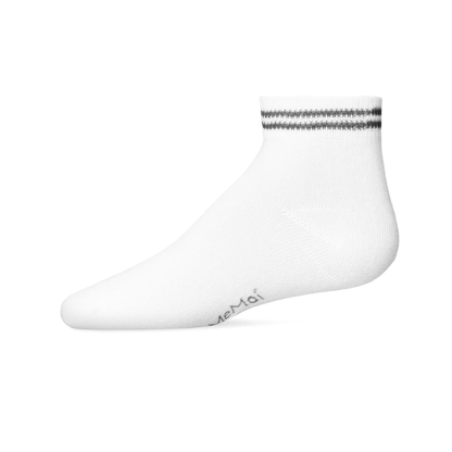 Memoi Girls Ziggy Double Ring Cotton Blend Anklet Sock - Mkf-6046