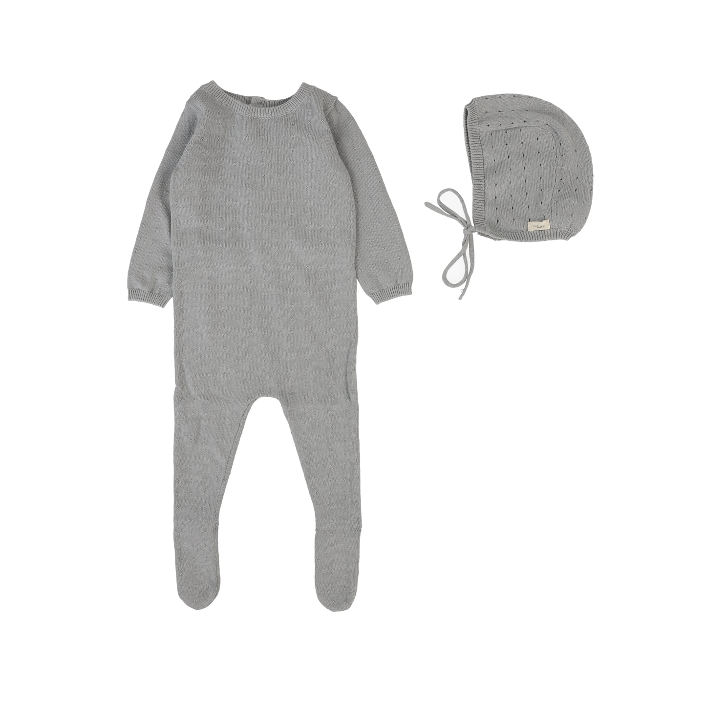 Lilette Dotty Knit Footie Set