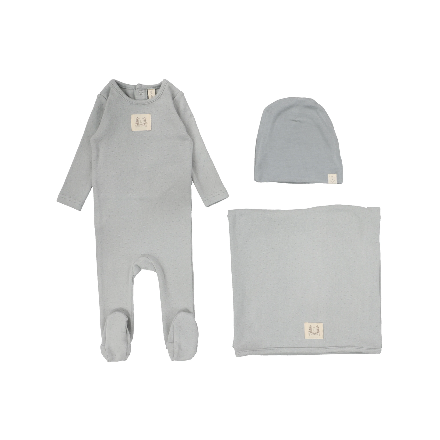 Lilette Pointelle Emblem Layette Set