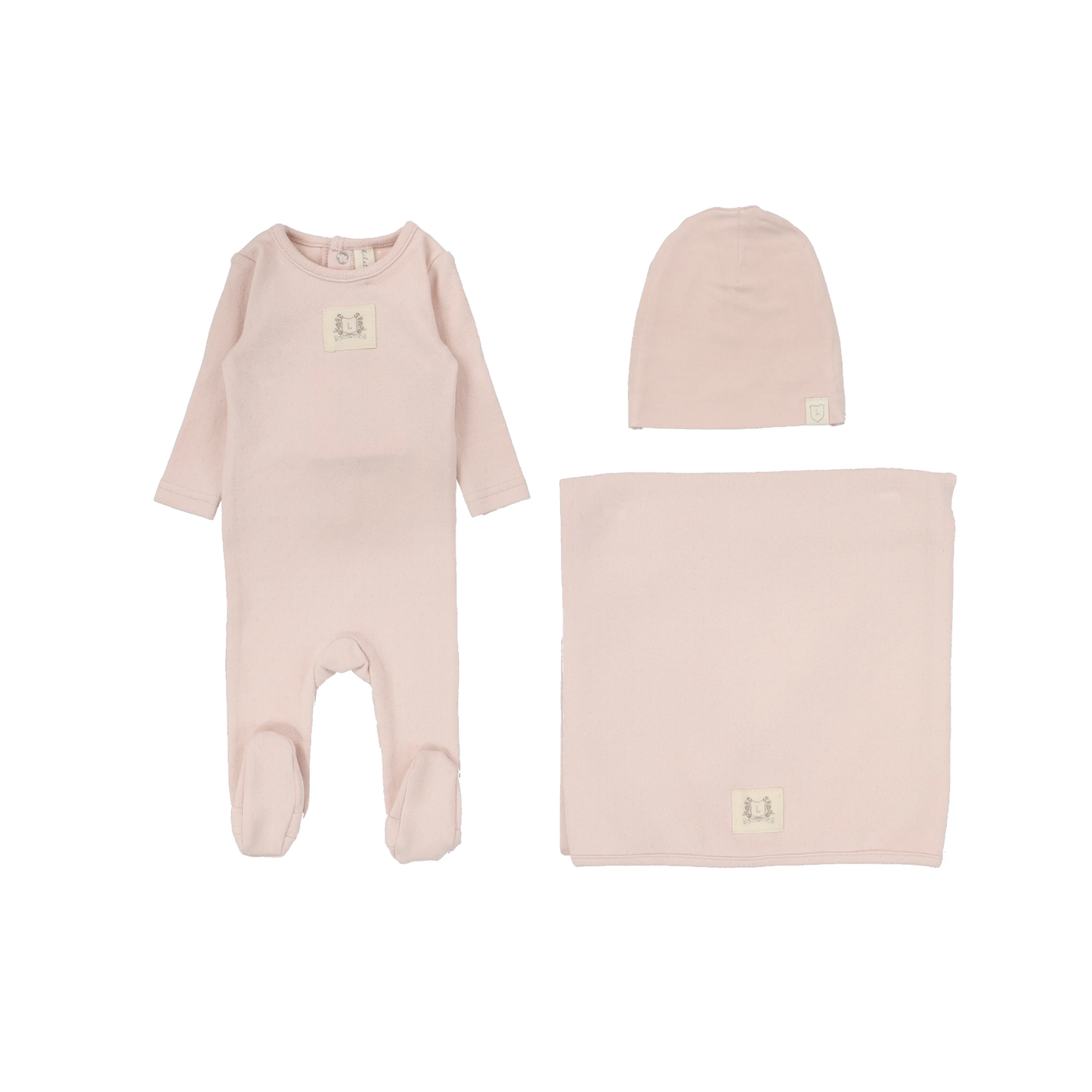 Lilette Pointelle Emblem Layette Set