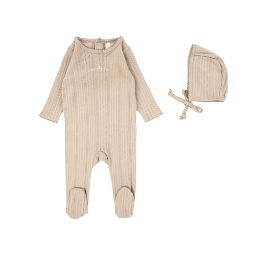 Lilette Pointelle Graphic Footie Set