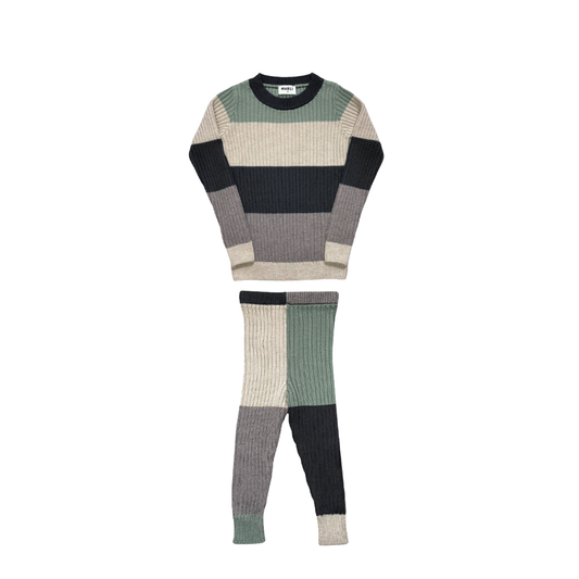 Mabli Trapeze Skinny Rib Set