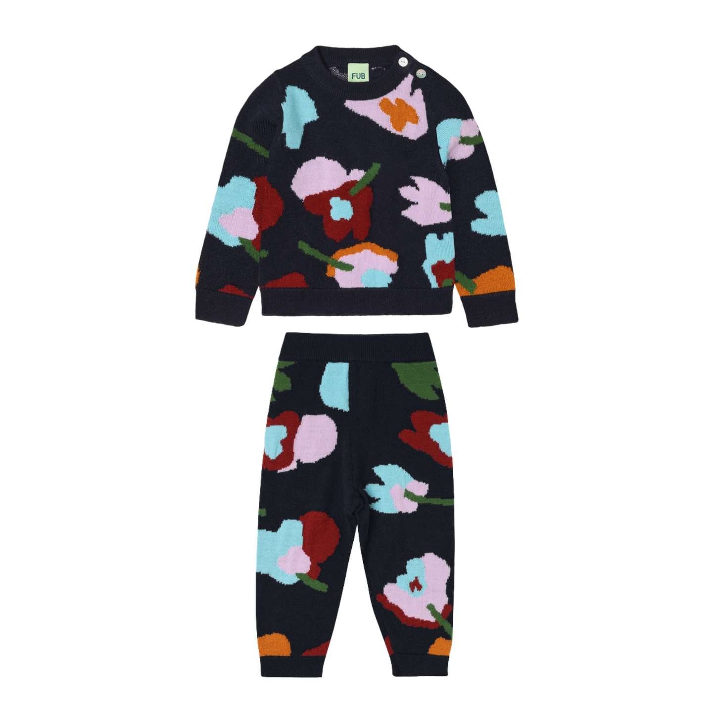 Fub Baby Jacquard Sweater Set