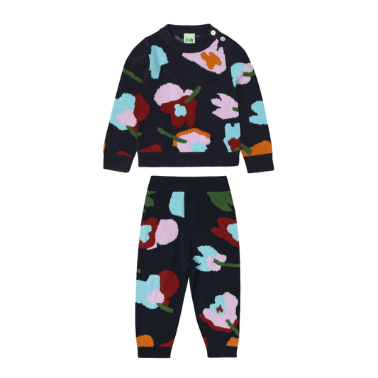 Fub Baby Jacquard Sweater Set
