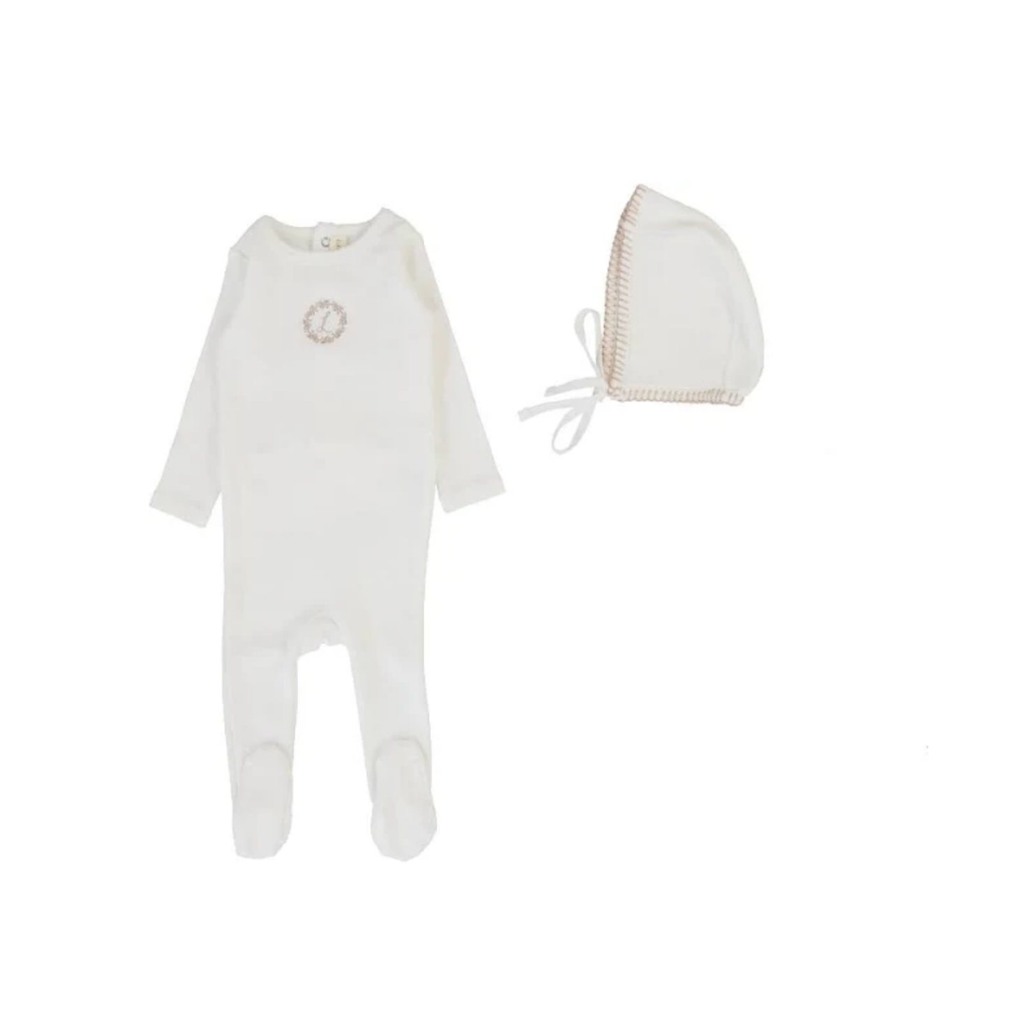 Lilette Velour Cardi Footie Set