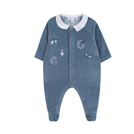 Tartine Et Chocolat ABC Velour Footie