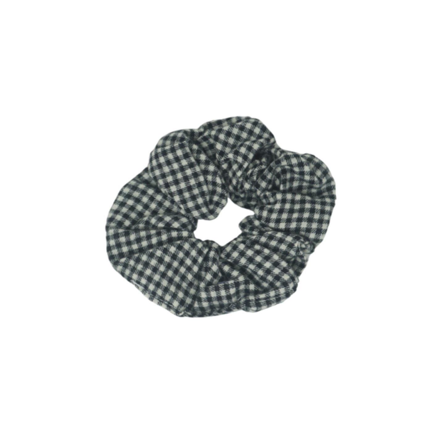 Bandeau Wooly Gingham Scrunchie