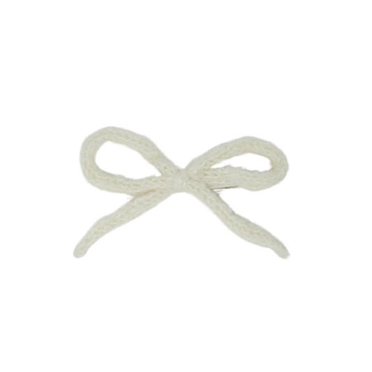 Bandeau Knit Winter Rope Petite Bow Clip
