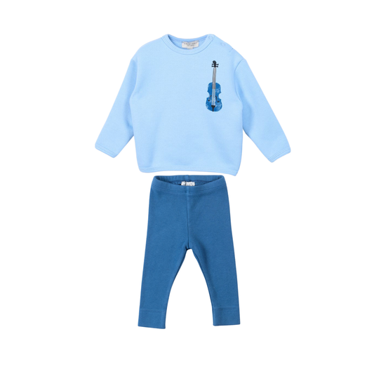 Yell-Oh Cotton Sweatshirt With Print Set