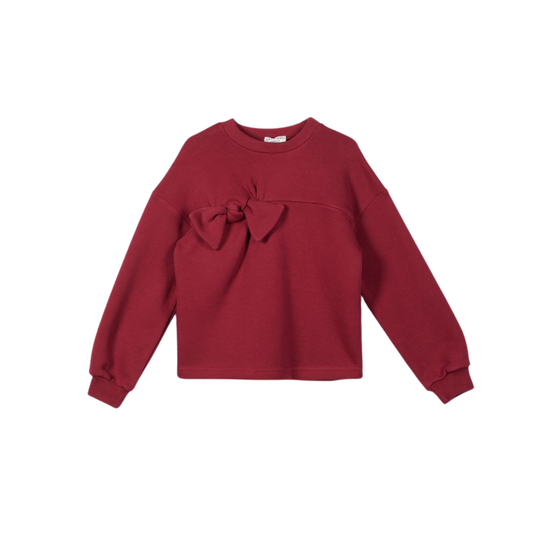 Yell-Oh Organic Cotton Bow Sweatshirt