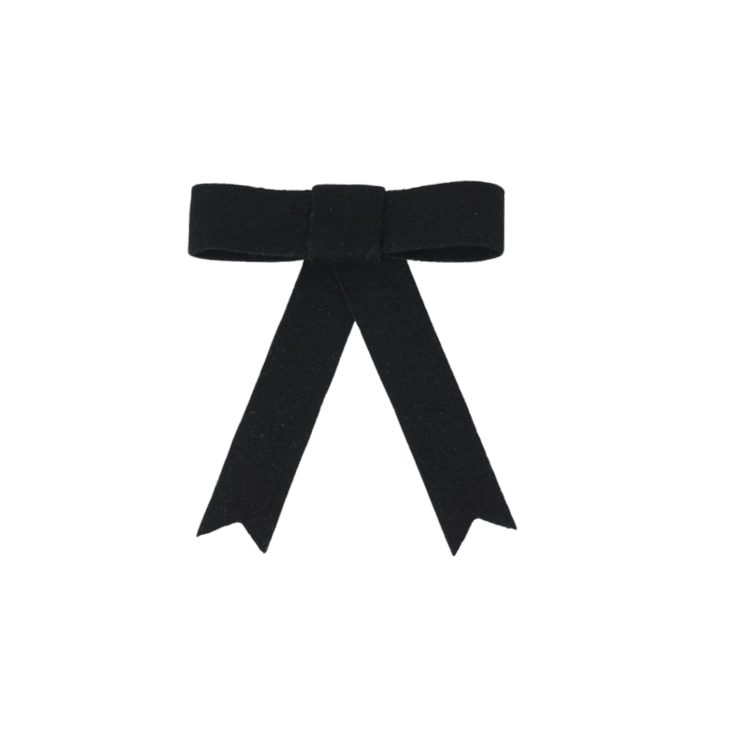 Bandeau Brushed Wool Bow Clip