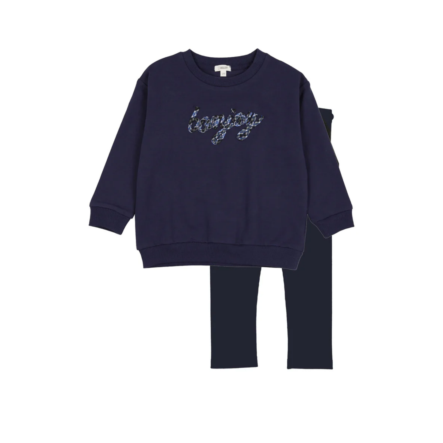 Bonjoy Bon Joy Plaid Sweat Set
