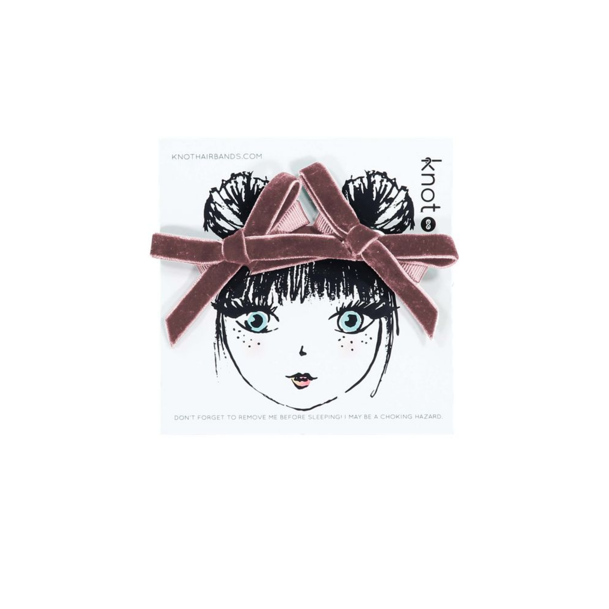 Knot Velvet Ribbon Mini Bow Set