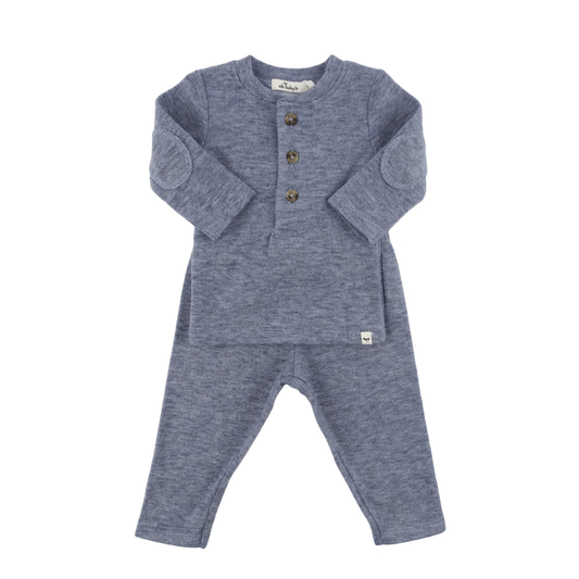 Oh Baby! Honeycomb Henley Elbow Patch Set