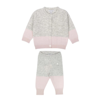 Livly Round Neck Cashmere Cardigan Set