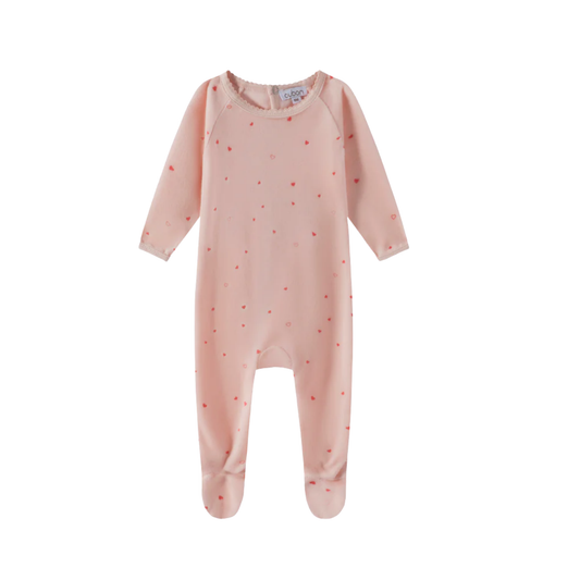 Oubon Allover Heart Print Footie
