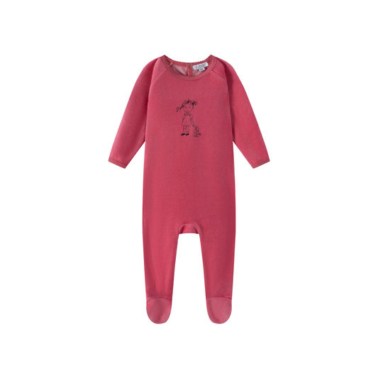 Oubon Doll Print Footie