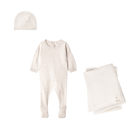 Lola Knit Romper With Cherries Set