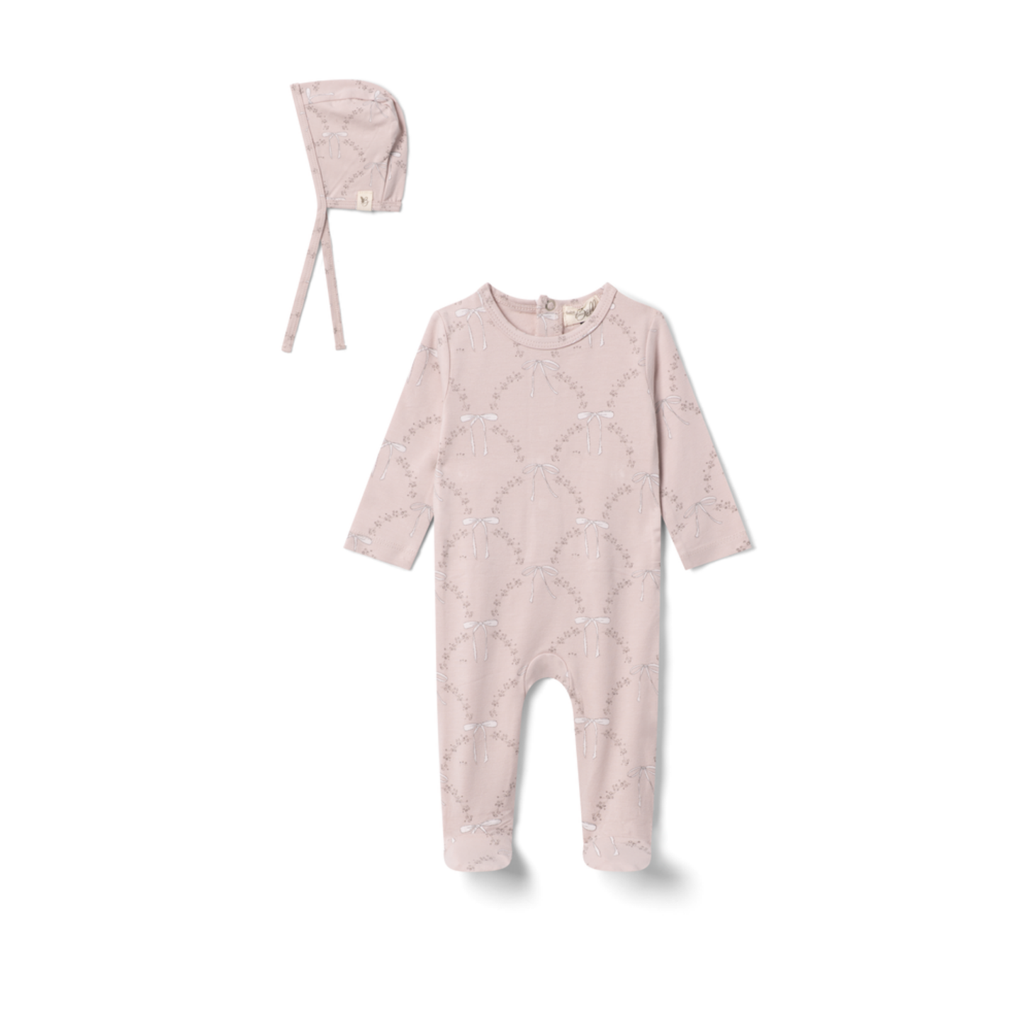 Bebe Bella  All Over Bow Print Layette