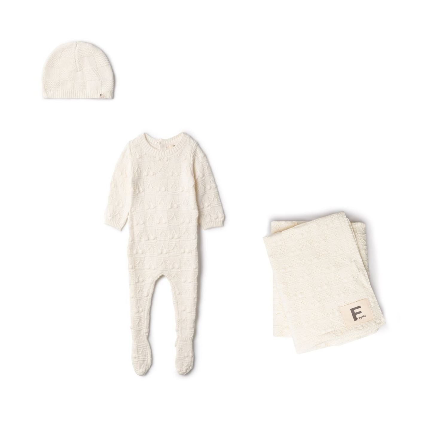 Fragile 3 Pc Set With Legging In Knit Set