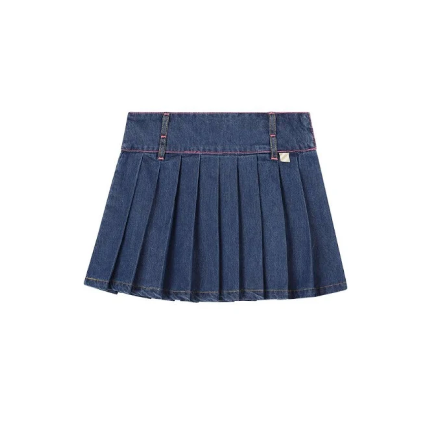 Billieblush Girls Denim Pleated Skirt