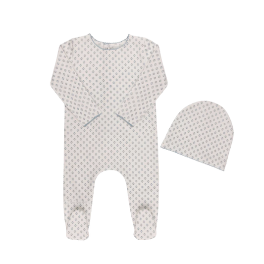Tricot Bebe Ditsy Footie