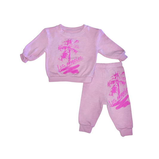 Californian Vintage Brushed Palm Tree Set