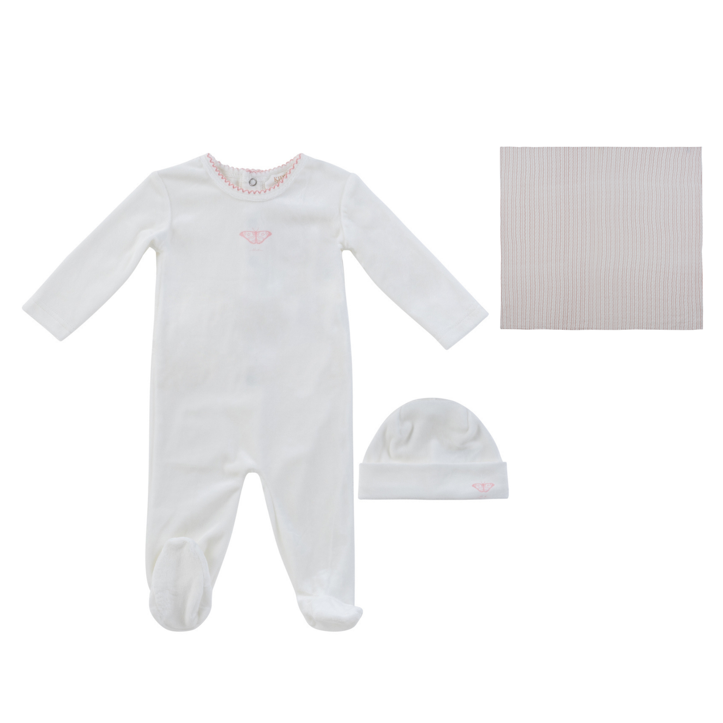 Kipp Baby Flutter Romper And Blanket Set
