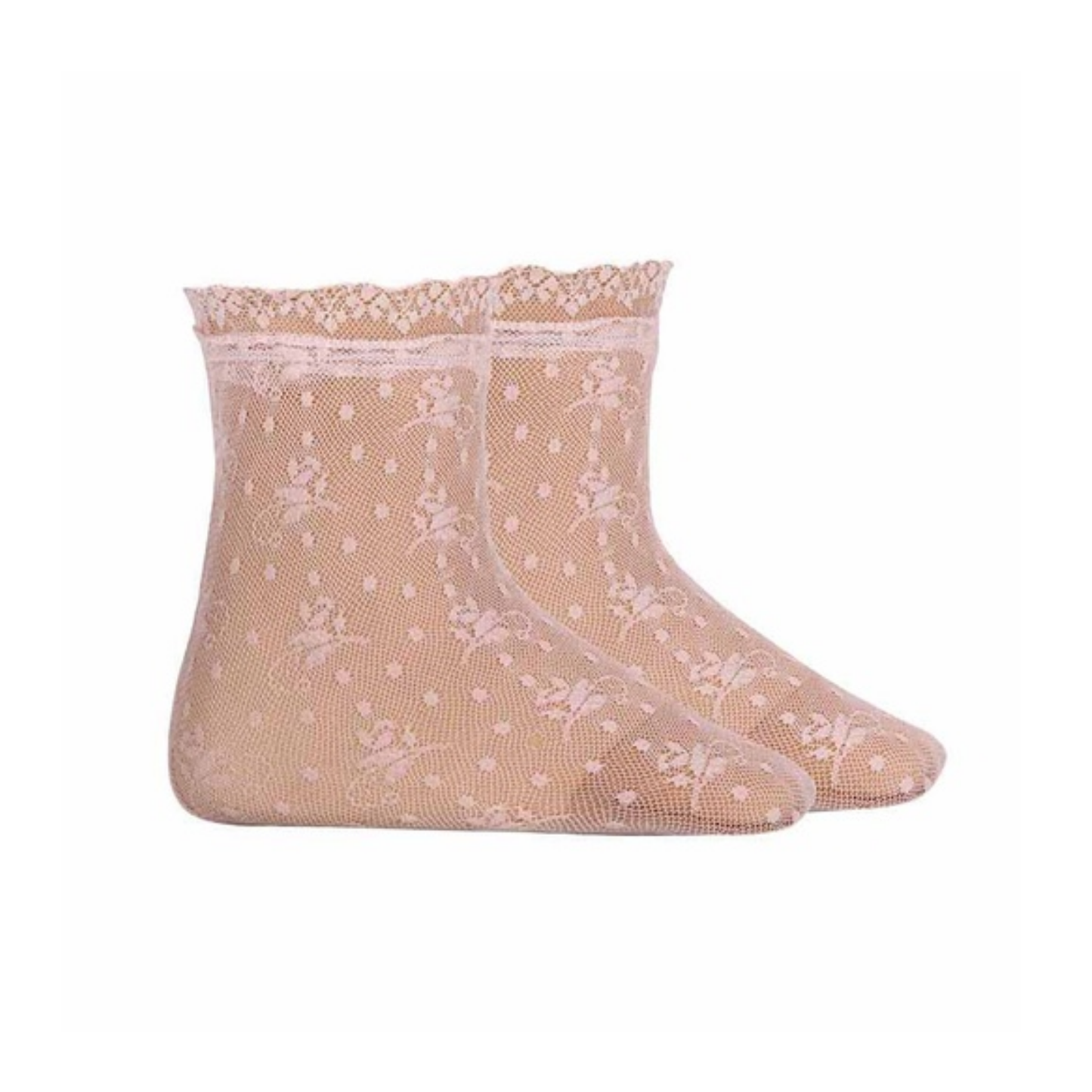 Condor Floral Designed Lace Sock