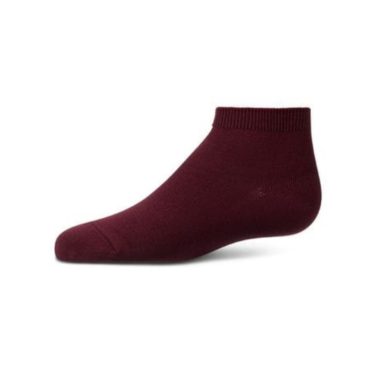 Memoi Kids Basic Soft Rayon from Bamboo Anklet Socks Burgundy - Mk-6066