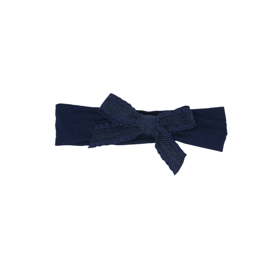 Bandeau Ruffle Herringbone Baby Modal Headband