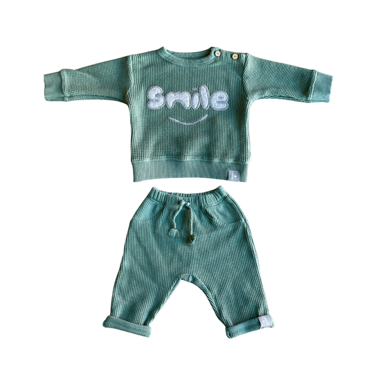 Snug Smile Sweatshirt Set