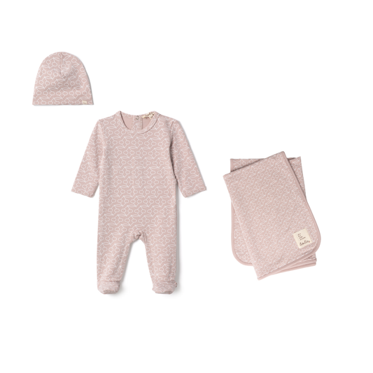 Lola Velour Romper Set With Cherry Print Set