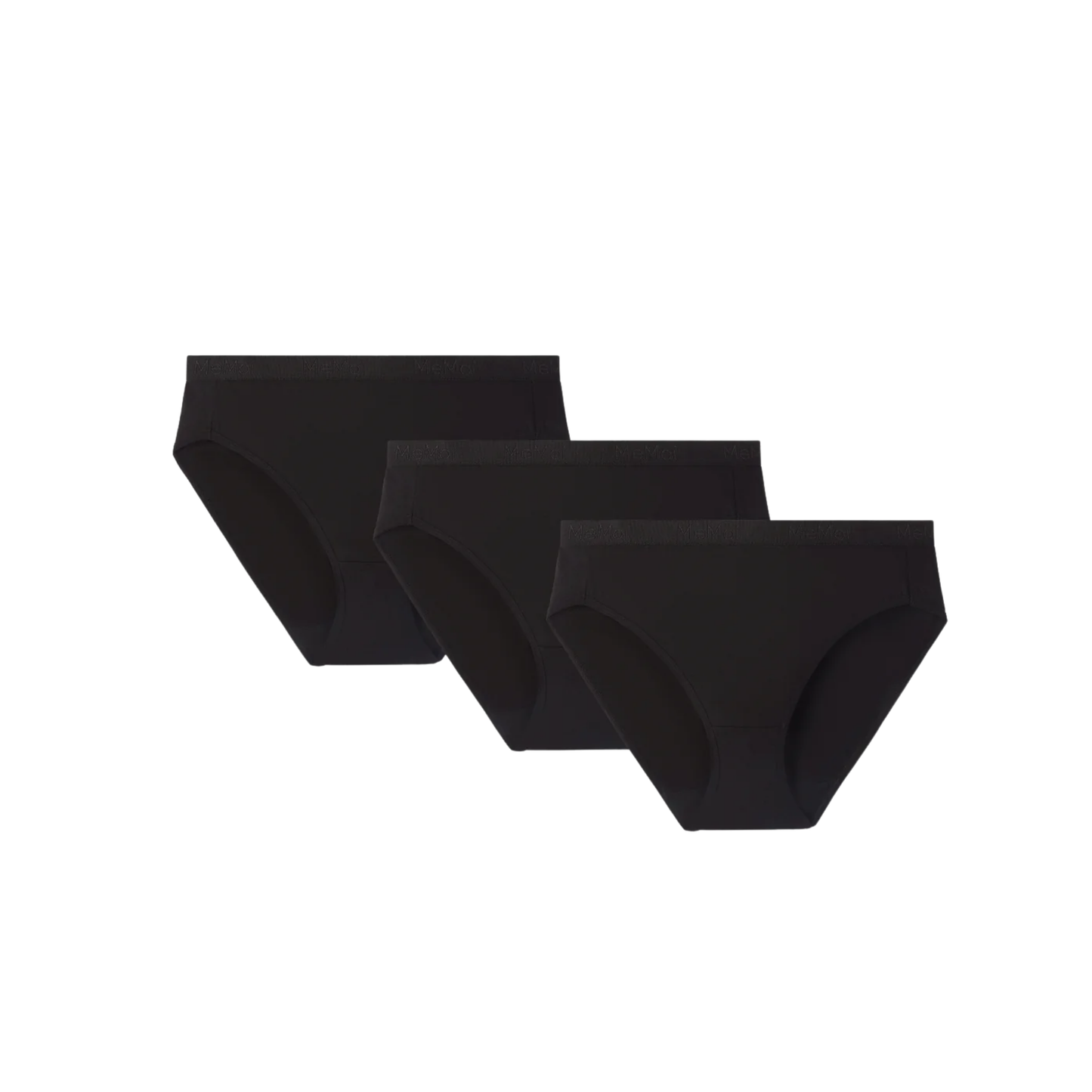 Memoi Combed Cotton Basic Hipster Panties 3 Pack