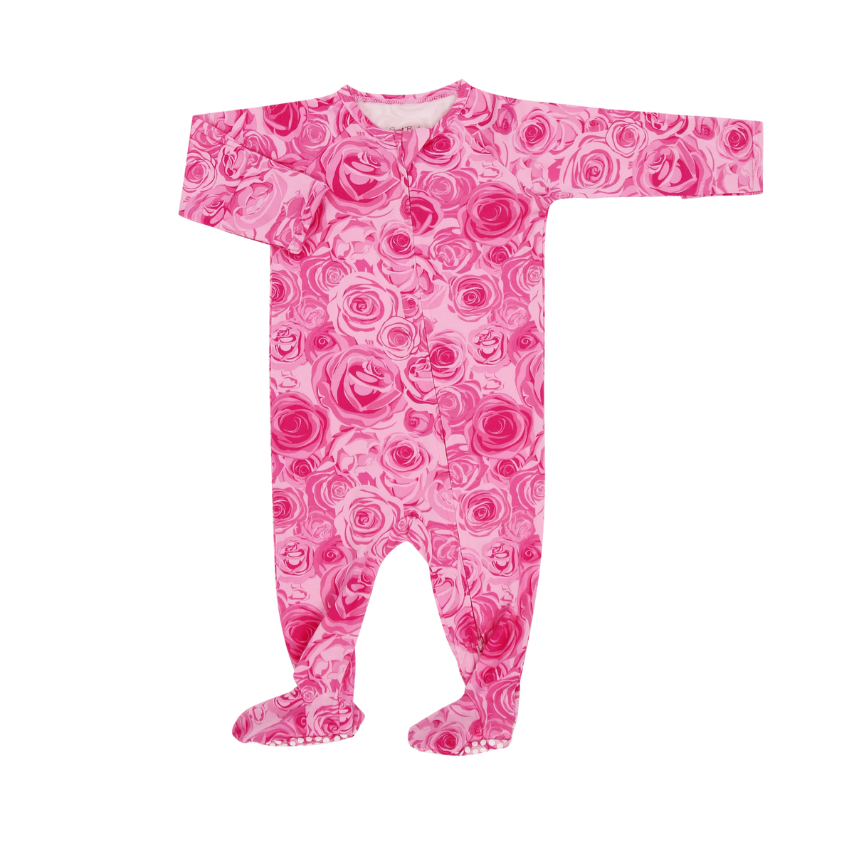Sweet Bamboo This Must Be Love Zipper Footie