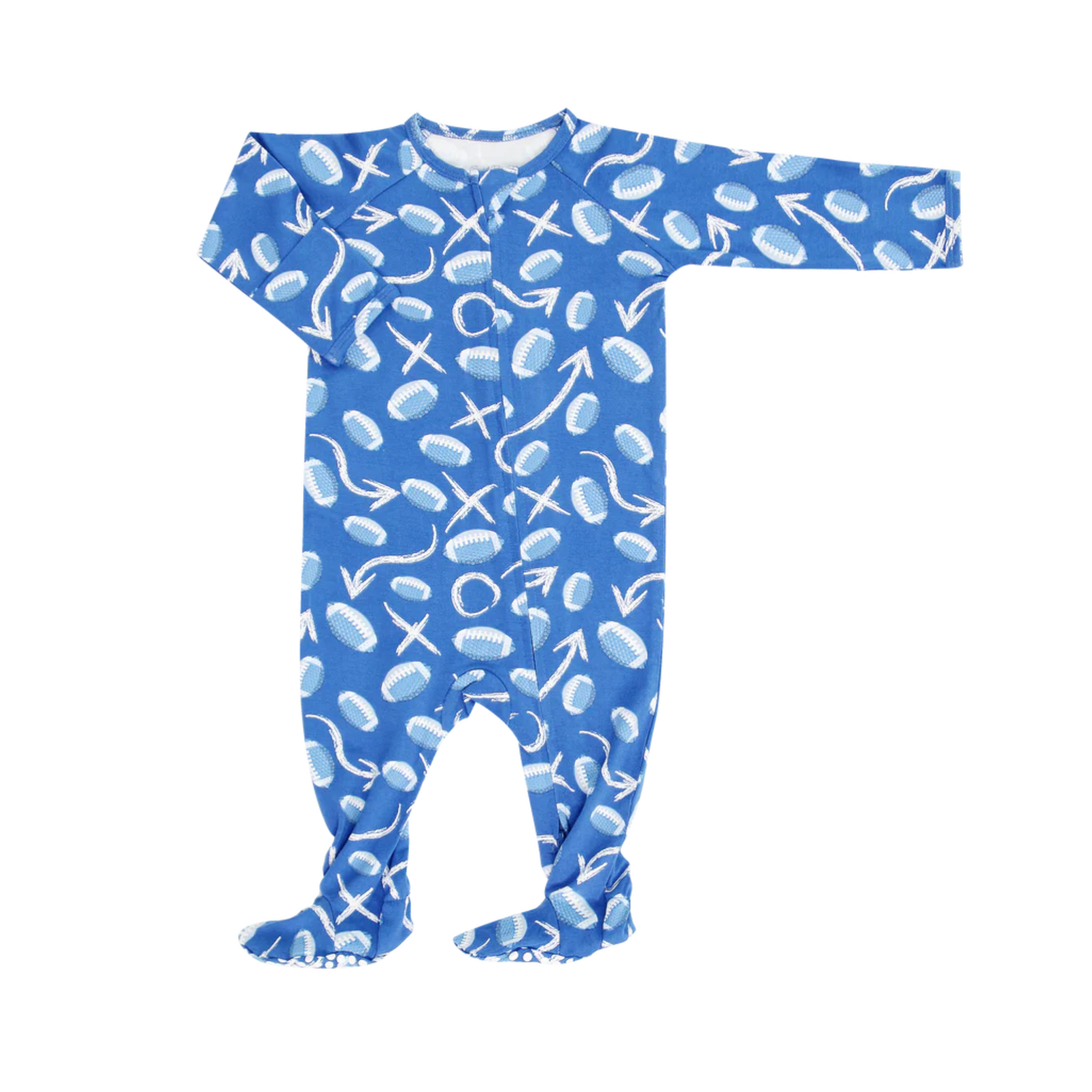 Sweet Bamboo Allen Work Zipper Footie